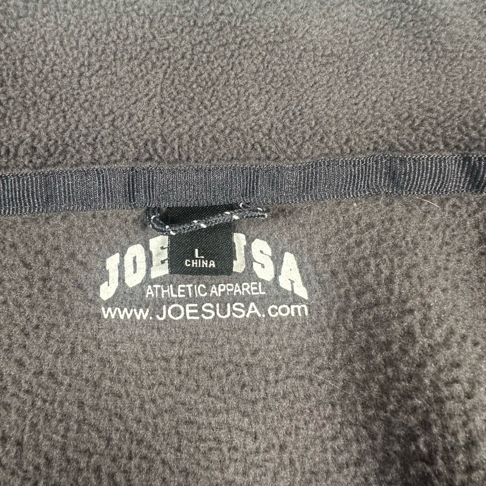 Joes USA Mens Fleece Vest Charcoal Gray Full Zip Sleeveless Jacket Large F219 - Picture 4 of 8